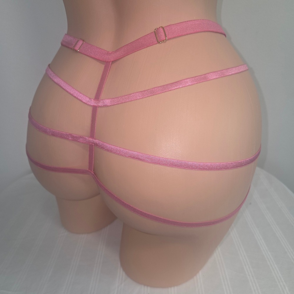 Cosabella High Waist G String Strappy Lace Designer Lingerie Thong M/L